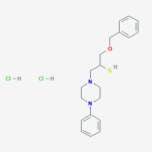 molecular formula C20H28Cl2N2OS B5188311 1-Phenylmethoxy-3-(4-phenylpiperazin-1-yl)propane-2-thiol;dihydrochloride 