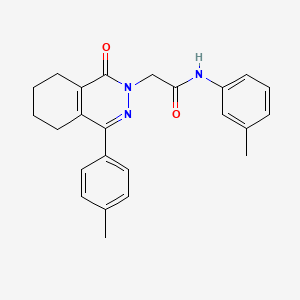 molecular formula C24H25N3O2 B5188492 N-(3-methylphenyl)-2-[4-(4-methylphenyl)-1-oxo-5,6,7,8-tetrahydrophthalazin-2(1H)-yl]acetamide 
