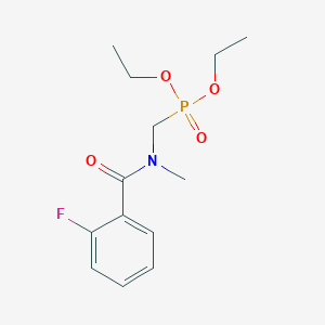 molecular formula C13H19FNO4P B5188504 N-(diethoxyphosphorylmethyl)-2-fluoro-N-methylbenzamide 