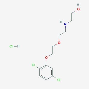 molecular formula C12H18Cl3NO3 B5188524 2-[2-[2-(2,5-Dichlorophenoxy)ethoxy]ethylamino]ethanol;hydrochloride 