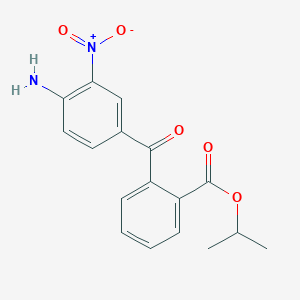 molecular formula C17H16N2O5 B5188571 propan-2-yl 2-(4-amino-3-nitrobenzoyl)benzoate 