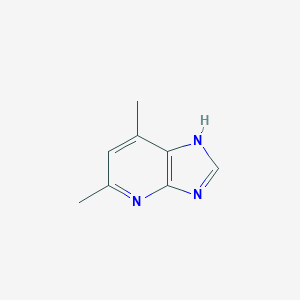 molecular formula C8H9N3 B051886 5,7-Dimethyl-1H-imidazo[4,5-b]pyridine CAS No. 116599-55-4