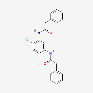 molecular formula C22H19ClN2O2 B5188600 N-[4-chloro-3-[(2-phenylacetyl)amino]phenyl]-2-phenylacetamide 