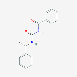 molecular formula C16H16N2O2 B5188688 N-(1-phenylethylcarbamoyl)benzamide 