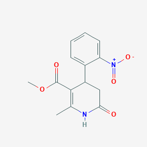 molecular formula C14H14N2O5 B5188701 Methyl 2-methyl-4-(2-nitrophenyl)-6-oxo-1,4,5,6-tetrahydropyridine-3-carboxylate 