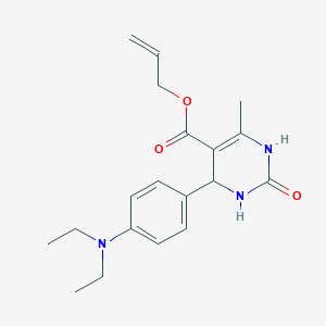 molecular formula C19H25N3O3 B5188837 Prop-2-en-1-yl 4-[4-(diethylamino)phenyl]-6-methyl-2-oxo-1,2,3,4-tetrahydropyrimidine-5-carboxylate 