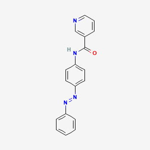 molecular formula C18H14N4O B5188842 N-{4-[(E)-phenyldiazenyl]phenyl}pyridine-3-carboxamide 