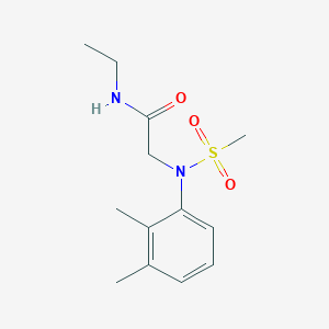 molecular formula C13H20N2O3S B5188992 2-[N-(2,3-Dimethylphenyl)methanesulfonamido]-N-ethylacetamide 