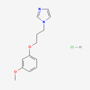 molecular formula C13H17ClN2O2 B5189004 1-[3-(3-methoxyphenoxy)propyl]-1H-imidazole hydrochloride 