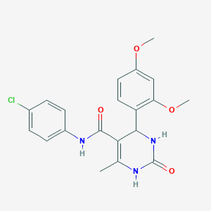 molecular formula C20H20ClN3O4 B5189046 N-(4-chlorophenyl)-4-(2,4-dimethoxyphenyl)-6-methyl-2-oxo-1,2,3,4-tetrahydropyrimidine-5-carboxamide CAS No. 5960-35-0