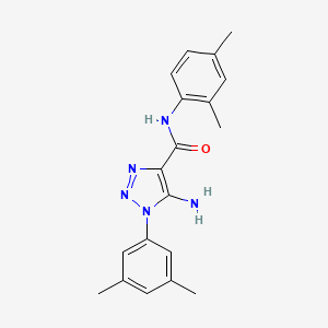 molecular formula C19H21N5O B5189049 5-amino-N-(2,4-dimethylphenyl)-1-(3,5-dimethylphenyl)-1H-1,2,3-triazole-4-carboxamide 