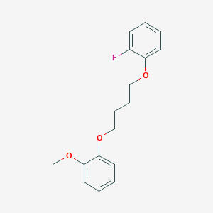 molecular formula C17H19FO3 B5189068 1-fluoro-2-[4-(2-methoxyphenoxy)butoxy]benzene 