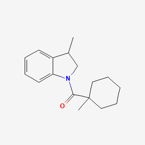 molecular formula C17H23NO B5189101 (1-Methylcyclohexyl)-(3-methyl-2,3-dihydroindol-1-yl)methanone 