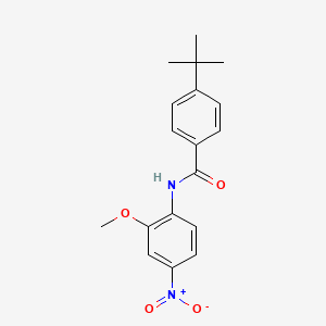 molecular formula C18H20N2O4 B5189115 4-tert-butyl-N-(2-methoxy-4-nitrophenyl)benzamide 