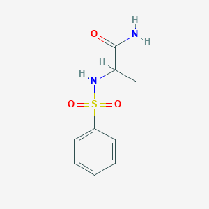 molecular formula C9H12N2O3S B5189243 2-(Benzenesulfonamido)propanamide CAS No. 6966-12-7