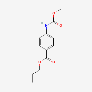molecular formula C12H15NO4 B5189460 propyl 4-[(methoxycarbonyl)amino]benzoate 