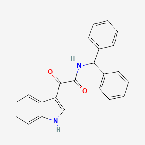 molecular formula C23H18N2O2 B5189529 N-(diphenylmethyl)-2-(1H-indol-3-yl)-2-oxoacetamide 