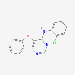 molecular formula C16H10ClN3O B5189554 N-(2-chlorophenyl)-[1]benzofuro[3,2-d]pyrimidin-4-amine 