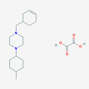 molecular formula C20H34N2O4 B5189561 1-(Cyclohex-3-en-1-ylmethyl)-4-(4-methylcyclohexyl)piperazine;oxalic acid 