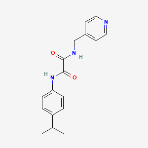 molecular formula C17H19N3O2 B5189627 N'-(4-propan-2-ylphenyl)-N-(pyridin-4-ylmethyl)oxamide 