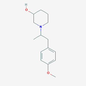 molecular formula C15H23NO2 B5189714 1-[2-(4-methoxyphenyl)-1-methylethyl]-3-piperidinol 