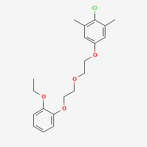 molecular formula C20H25ClO4 B5189848 2-Chloro-5-[2-[2-(2-ethoxyphenoxy)ethoxy]ethoxy]-1,3-dimethylbenzene 