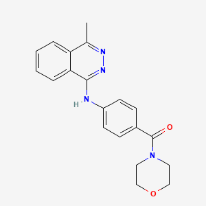 molecular formula C20H20N4O2 B5189858 4-methyl-N-[4-(4-morpholinylcarbonyl)phenyl]-1-phthalazinamine 