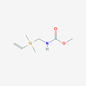 molecular formula C7H15NO2Si B051899 Vinyldimethyl(carbomethoxyaminomethyl)silane CAS No. 120491-50-1