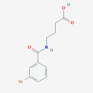 molecular formula C11H12BrNO3 B5189903 4-[(3-bromobenzoyl)amino]butanoic acid 