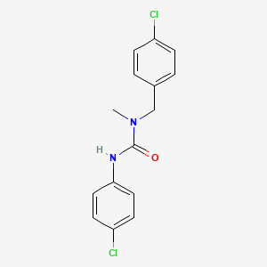 molecular formula C15H14Cl2N2O B5189930 N-(4-chlorobenzyl)-N'-(4-chlorophenyl)-N-methylurea 