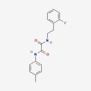 molecular formula C17H17FN2O2 B5190245 N-[2-(2-fluorophenyl)ethyl]-N'-(4-methylphenyl)ethanediamide 