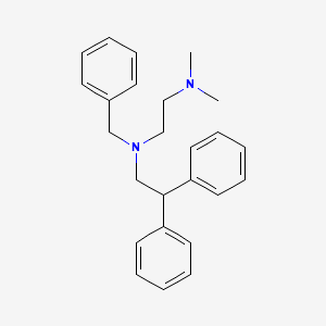 molecular formula C25H30N2 B5190288 N-benzyl-N-(2,2-diphenylethyl)-N',N'-dimethyl-1,2-ethanediamine 