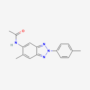 molecular formula C16H16N4O B5190387 N-[6-methyl-2-(4-methylphenyl)benzotriazol-5-yl]acetamide 
