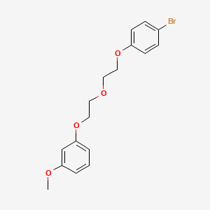molecular formula C17H19BrO4 B5190451 1-Bromo-4-[2-[2-(3-methoxyphenoxy)ethoxy]ethoxy]benzene 
