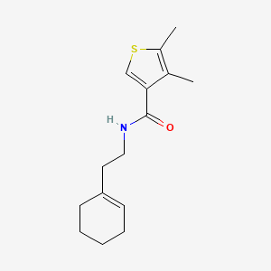 molecular formula C15H21NOS B5190584 N-[2-(1-cyclohexen-1-yl)ethyl]-4,5-dimethyl-3-thiophenecarboxamide 
