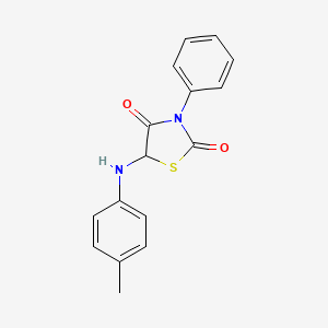 molecular formula C16H14N2O2S B5190732 3-Phenyl-5-p-tolylamino-thiazolidine-2,4-dione 