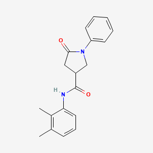 molecular formula C19H20N2O2 B5190956 N-(2,3-dimethylphenyl)-5-oxo-1-phenyl-3-pyrrolidinecarboxamide 