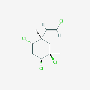 molecular formula C10H14Cl4 B051910 (1R,2R,4S,5R)-1,2,4-trichloro-5-[(E)-2-chloroethenyl]-1,5-dimethylcyclohexane CAS No. 119945-08-3