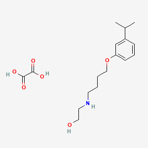 molecular formula C17H27NO6 B5191186 Oxalic acid;2-[4-(3-propan-2-ylphenoxy)butylamino]ethanol 