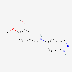 molecular formula C16H17N3O2 B5191202 N-(3,4-dimethoxybenzyl)-1H-indazol-5-amine 