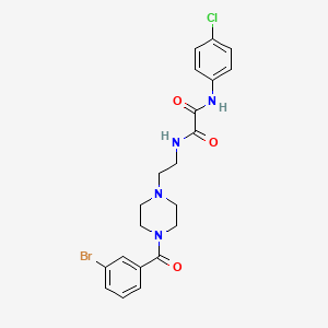 molecular formula C21H22BrClN4O3 B5191264 N-{2-[4-(3-bromobenzoyl)-1-piperazinyl]ethyl}-N'-(4-chlorophenyl)ethanediamide 