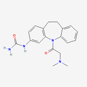 molecular formula C19H22N4O2 B5191351 N-{5-[2-(DIMETHYLAMINO)ACETYL]-10,11-DIHYDRO-5H-DIBENZO[B,F]AZEPIN-3-YL}UREA 