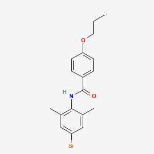 molecular formula C18H20BrNO2 B5191626 N-(4-bromo-2,6-dimethylphenyl)-4-propoxybenzamide 