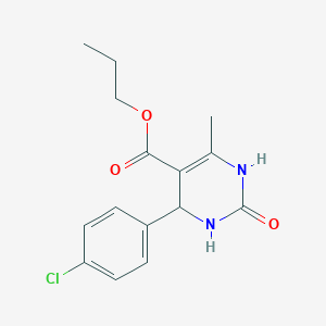 B5191664 propyl 4-(4-chlorophenyl)-6-methyl-2-oxo-1,2,3,4-tetrahydro-5-pyrimidinecarboxylate CAS No. 5610-81-1