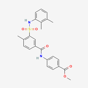 molecular formula C24H24N2O5S B5191788 Methyl 4-[[3-[(2,3-dimethylphenyl)sulfamoyl]-4-methylbenzoyl]amino]benzoate 