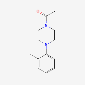 molecular formula C13H18N2O B5191789 Piperazine, 1-acetyl-4-o-tolyl- CAS No. 101975-77-3