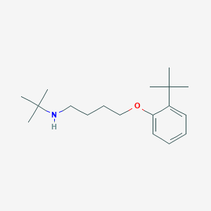 molecular formula C18H31NO B5191818 N-tert-butyl-4-(2-tert-butylphenoxy)butan-1-amine 