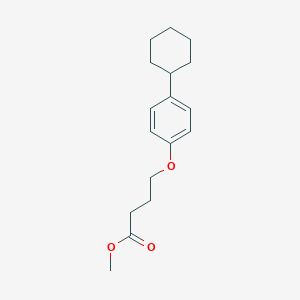 molecular formula C17H24O3 B5191844 methyl 4-(4-cyclohexylphenoxy)butanoate 