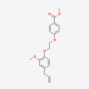 molecular formula C20H22O5 B5191894 Methyl 4-[2-(2-methoxy-4-prop-2-enylphenoxy)ethoxy]benzoate 