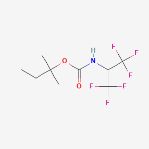 molecular formula C9H13F6NO2 B5192017 2-methylbutan-2-yl N-(1,1,1,3,3,3-hexafluoropropan-2-yl)carbamate 